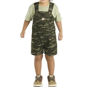 Carhartt Kids Green Camouflage Overalls